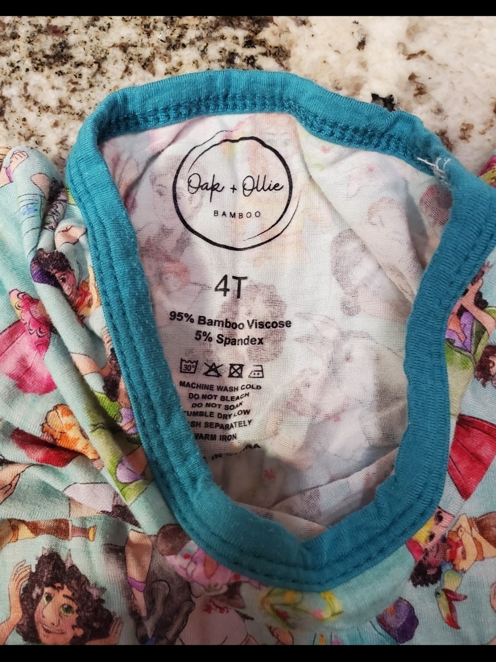 Bamboo Encanto Pajamas 4t - Picture 4 of 4